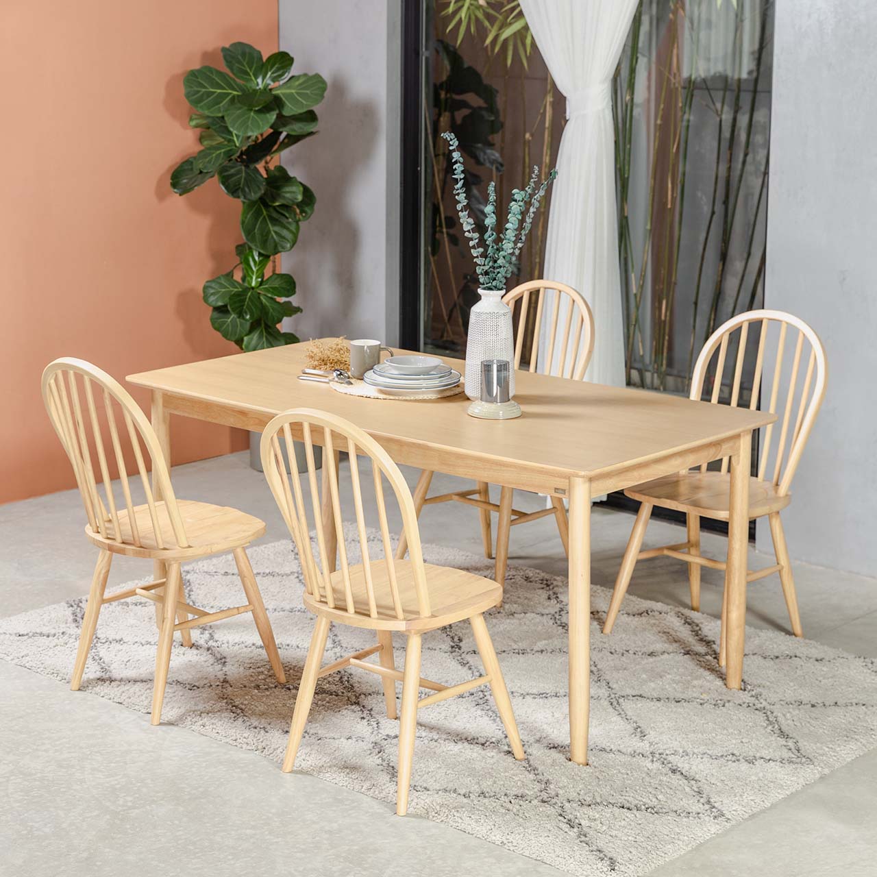 Bàn ăn gỗ MOHO MILAN 1m25