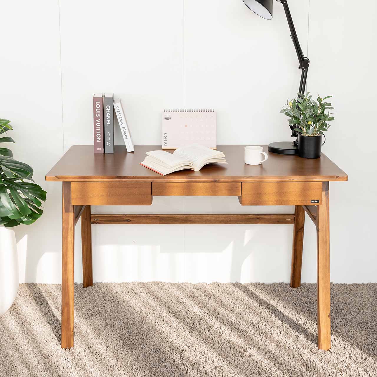 Bàn Làm Việc Gỗ MOHO FYN 601 Màu Nâu tinh tế, hiện đại