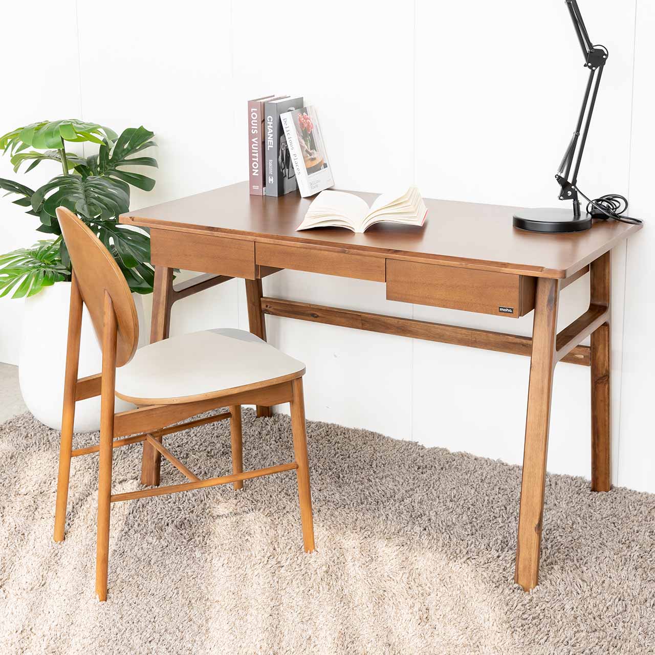 Bàn Làm Việc Gỗ MOHO FYN 601 Màu Nâu đẹp