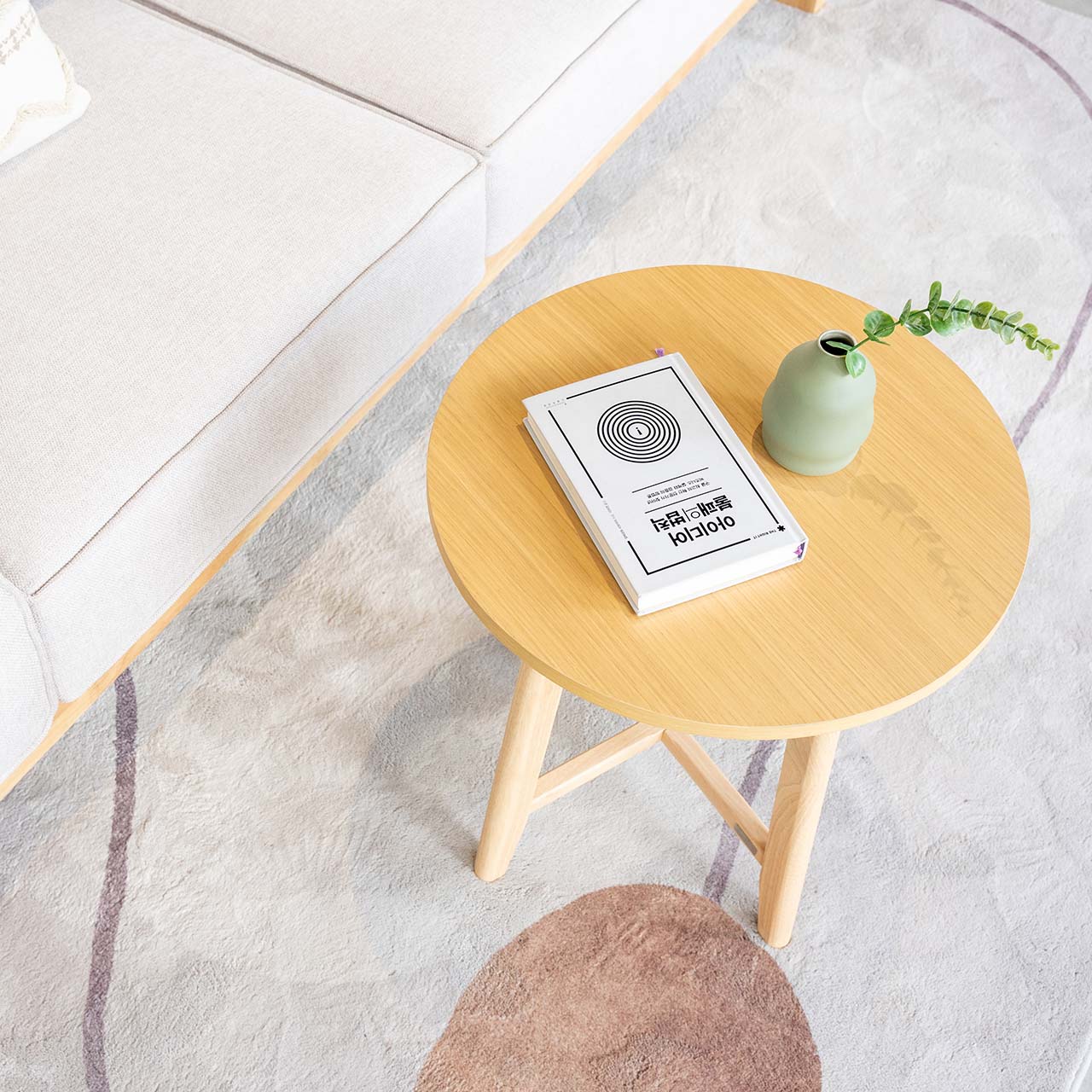 Bàn Sofa – Bàn Cafe – Bàn Trà Tròn Cao Gỗ MOHO OSLO 901 1