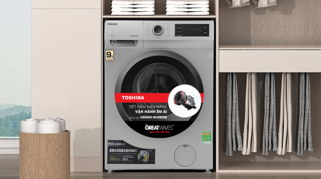 Máy giặt Toshiba Inverter 9.5 Kg TW-BK105S3V(SK) - Thiết kế