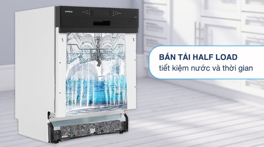 Máy rửa chén bán âm Hafele HDW-HI60B (533.23.210) - Tiện ích