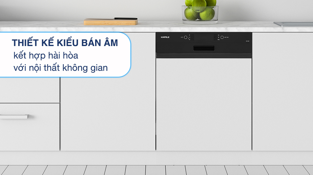 Máy rửa chén bán âm Hafele HDW-HI60B (533.23.210) - Tổng quan thiết kế