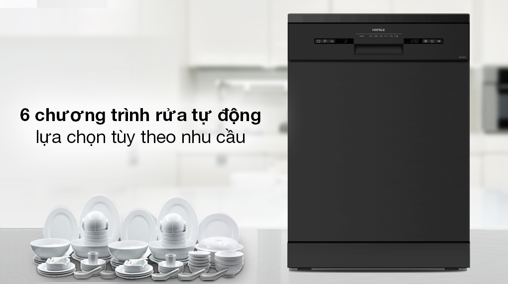 Máy rửa chén độc lập Hafele HDW-F601B (535.29.670) - Chương trình rửa