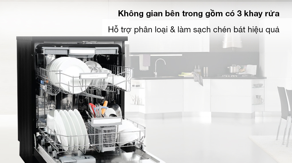 Máy rửa chén độc lập Hafele HDW-F605B (535.29.660) - Khay rửa