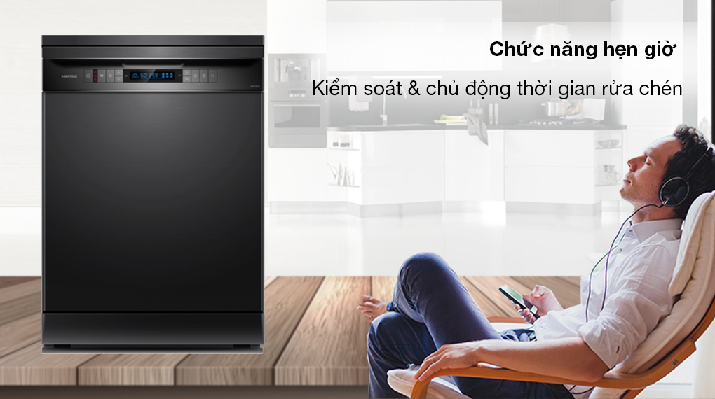 Máy rửa chén độc lập Hafele HDW-F605B (535.29.660) - Tiện ích 