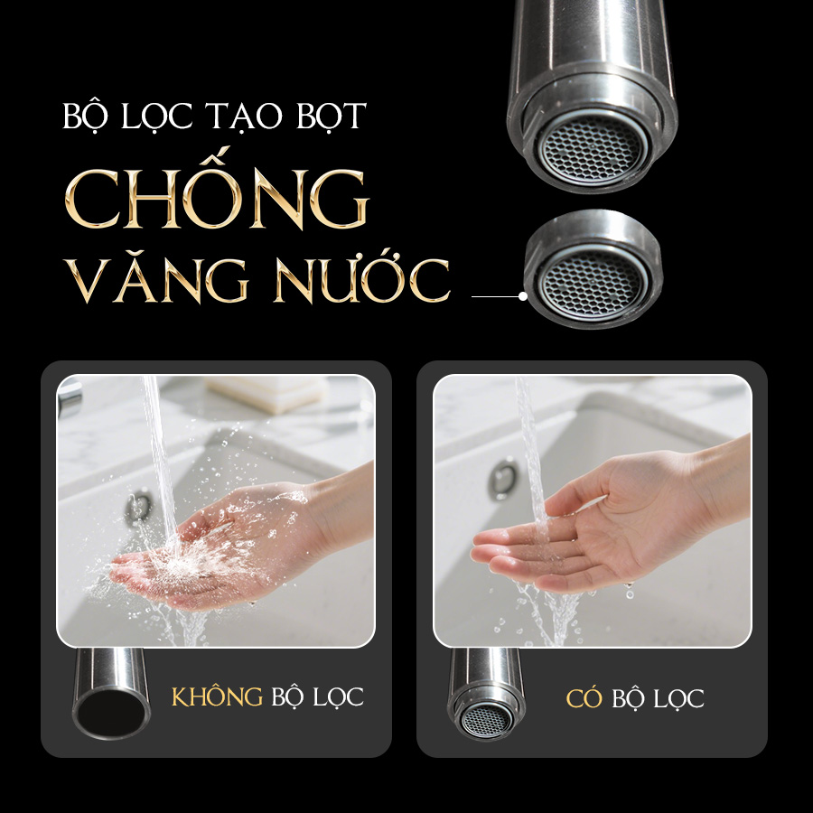 bộ lọc tạo bọt - Vòi rửa chén Malloca K095SS